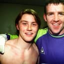 Sheffield United's penalty kick heroes Wayne Quinn (left)and Alan Kelly - Steve Ellis