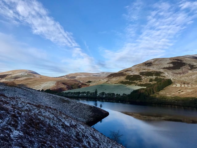 The Pentland Hills in January

