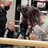 Robert Carlyle at Sheffield’s Meadowhall during filming for the Disney+ series The Full Monty. Aiden Cook, who is not pictured here, is among the new names joining familiar faces from the hit 1997 film. (Photo: Reece Freeman) 
