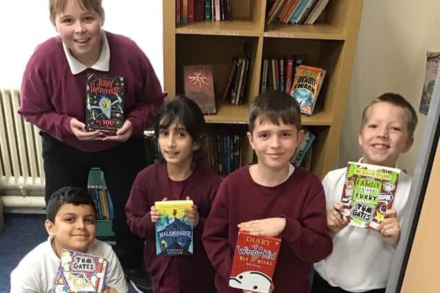 Pupils at Hartley Brook Primary Academy will be developing a love of reading, whilst also playing their part to help the environment by giving preowned books a space in their library.