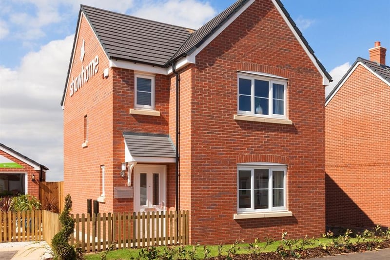 This is a three-bedroom detached with en-suite to the master bedroom. Price: £241,995