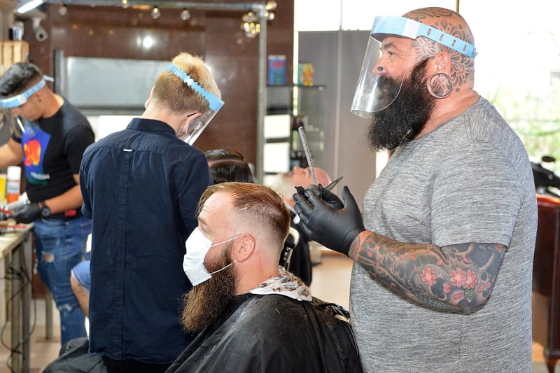 Hairdressers and barbers welcome back customers on April 12. Good news for customers of Chesterfield barber Less Than Zero which will be reopening its doors.