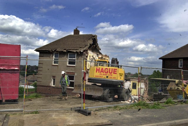 Houses were being demolished on Musgrave Road, Shirecliffe in 2003