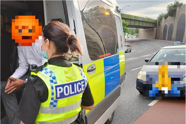 A motorist was arrested after failing a roadside drug test in Sheffield