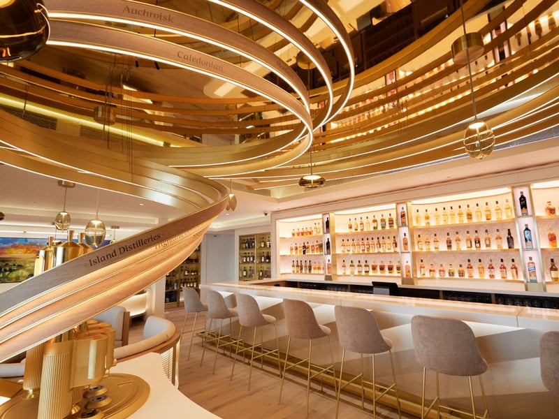 Shoppers can select from rare and exclusive whiskies, fill their own bottles and have them personalised.