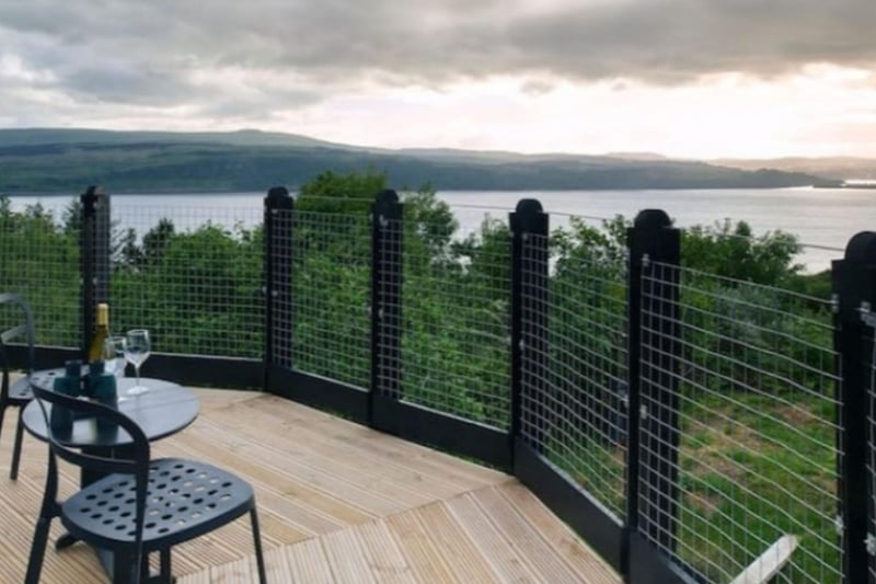 The amazing wraparound balcony gives 360 degree views of the surrounding coast and countryside.