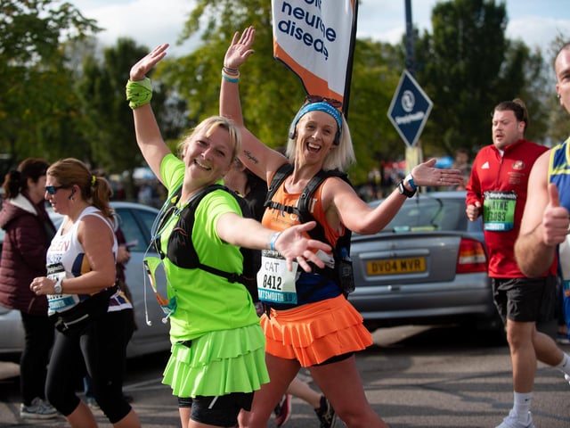 Action from the Great South Run. (201019-231)