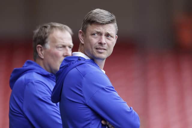 Blackburn Rovers manager Jon Dahl Tomasson (right) during the Sky Bet Championship match against Sheffield United: Richard Sellers/PA Wire.