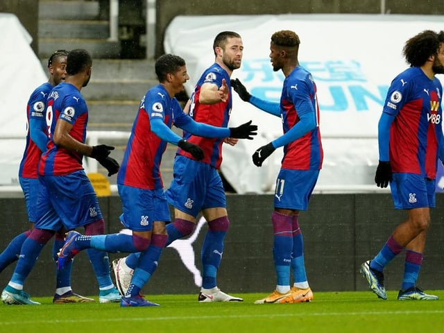 Roy Hodgson's Palace have the best shots-per-goal ratio out of the teams in the bottom half with 27 goals scored from 196 shots.
