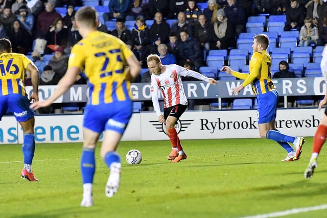 Pritchard will be buoyed by his first goal in red and white in the draw with Shrewsbury and should expect to continue in the starting line-up here. Picture by FRANK REID