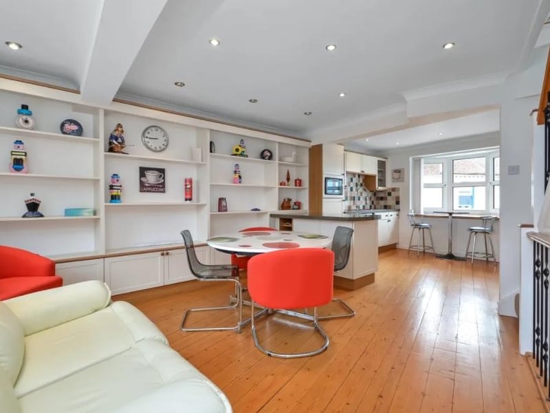 This townhouse in Bath Square, Old Portsmouth, has spectacular harbour views. It is on the market for £835,000.