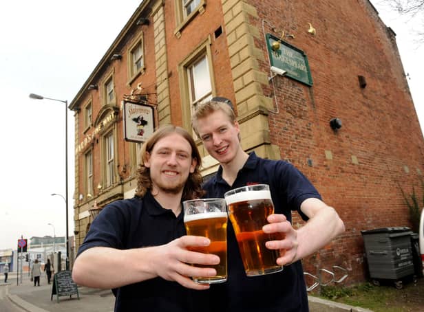 Pictured are the co-owners of the Shakespeare pub, Gibraltar Street, Sheffield. Chris Bamford (right) and Robin Baker. Shakespeares was named Sheffield's Pub of the Year by CAMRA in 2012
