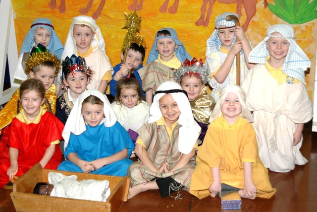 Pupils from Dame Dorothy Primary School at their 2004 Nativity. Can you spot someone you know?