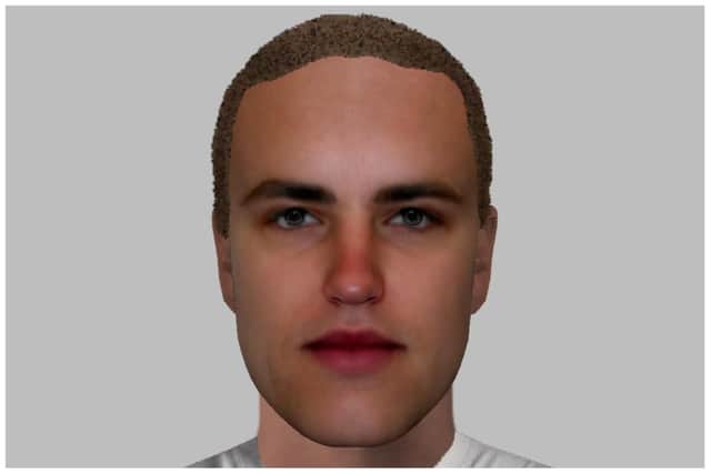 An E-fit has been produced of a man wanted by the police after he committed a lewd act when he stopped a woman to ask her for directions in Beighton, Sheffield