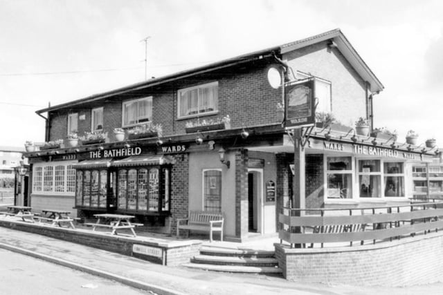 The Bathfield pub on Powell Street, at the junction of Weston Street, in Netherthorpe, Sheffield, in April 1995.