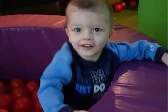 Keigan O'Brien, aged two, died of head injuries.