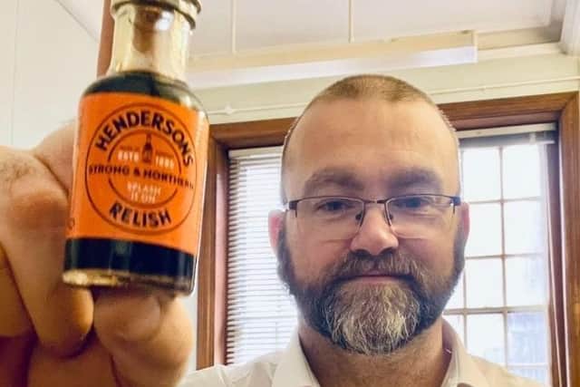 Stephen Burke has been sharing Henderson's Relish with people all over the world.