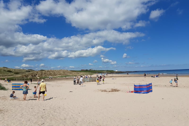 Another view of Bamburgh beach.