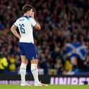 England’s Harry Maguire reacting after scoring an own goal against Scotland. Andrew Milligan/PA Wire