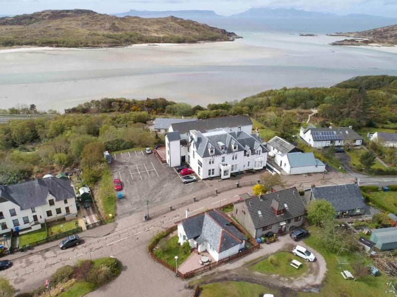 The Morar Hotel is on the banks of Loch Morar, which was one of several lochs used for scenes involving Hogwarts Lake.