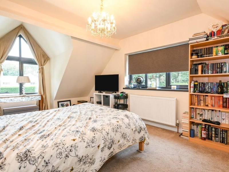 Bedroom two, on the first floor, has two uPVC double-glazed windows allowing lots of light to enter the room. There is a double radiator, built-in wardrobes, loft access and access to the eaves.