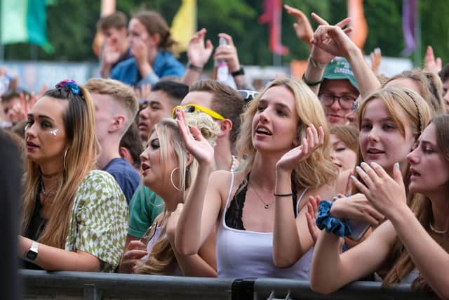 Tramlines returns to Hillsborough Park after a year off due to COVID-19
Crowd having fun as the music returns to Hillsborough
