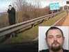 M1 video: Watch shocking footage captured as man pulls ‘gun’ on South Yorkshire Police officers on motorway