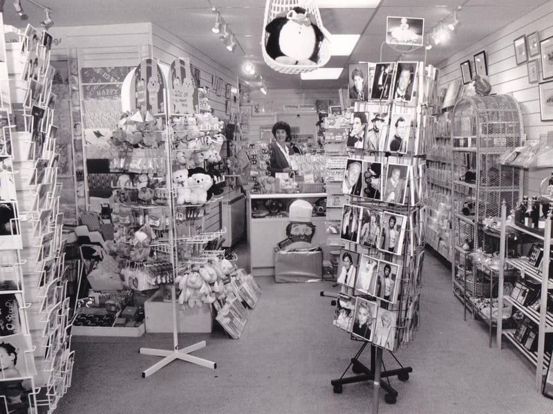 Thumper's, in Leeds' Market Street Arcade, boasted an array of unusual, top-quality gifts, ranging from paintings and jewellery to paperweights and cuddly toys. It's pictured here in October 1988.