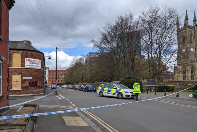 Police cordon remains in place as investigation into the fatal shooting is underway.