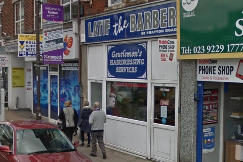 Latif the Barber, located in Fratton Road, makes our readers' list.