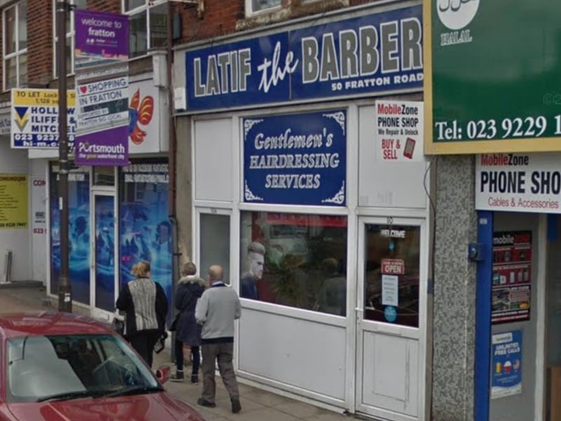 Latif the Barber, located in Fratton Road, makes our readers' list.
