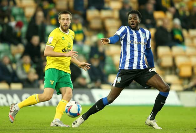 Sheffield Wednesday's Dominic Iorfa was used in midfield this afternoon. (Nigel French/PA Wire)