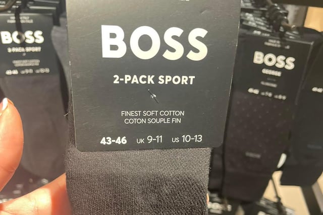 These £14 pair of socks are one of the cheapest items on the menu at the new Preston store