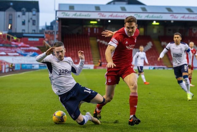 Much improved and more like his early season form and earlier visit to Pittodrie. Bursting from the midfield, putting Dons on the back-foot, a constant danger. Only missing a goal and went close on 55 mins when denied by a great save.