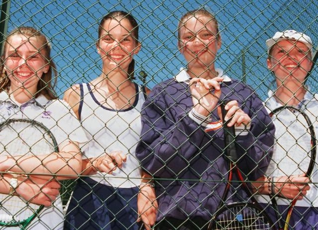 Doncaster Junior Tennis Tournament competitors in 1997.
