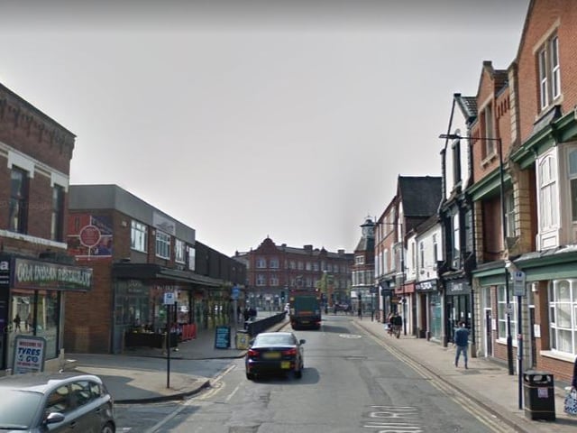 There were as many as 20 burglaries reported near Nether Hall Road in the busy town centre.