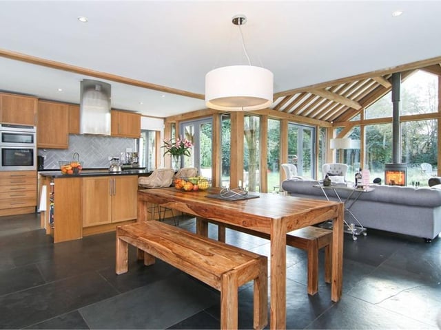 Open plan living area.