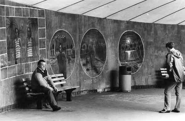 Mural in the Hole in the Road 1983