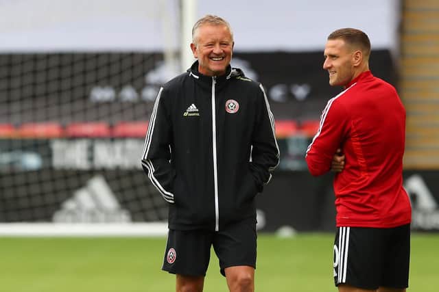 Chris Wilder and Billy Sharp will be reunited this weekend when Sheffield United travel to Middlesbrough: Simon Bellis/Sportimage