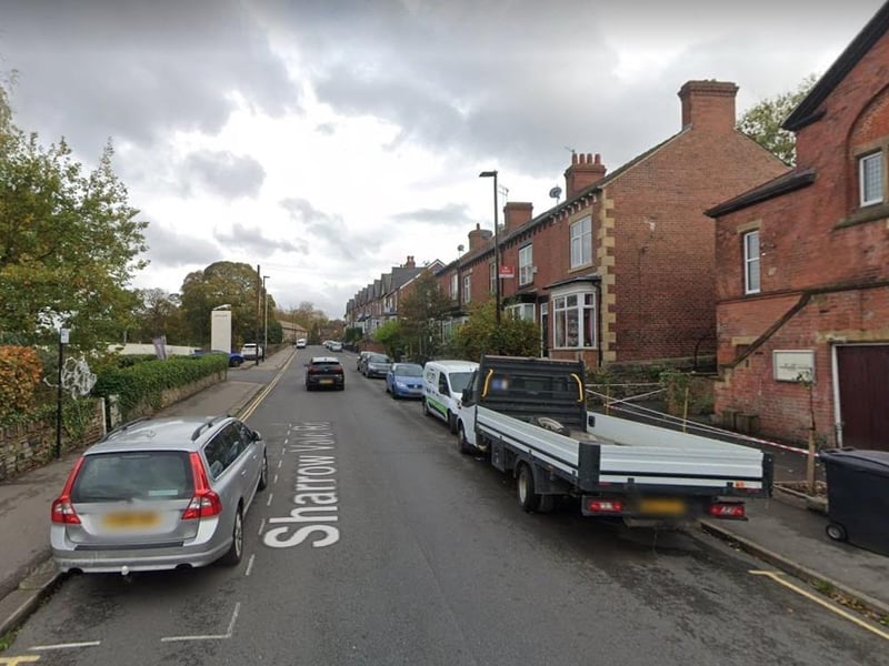 Brincliffe & Sharrow Vale saw 19.8 reports of violent crime per 1,000 residents from December 2024 to November 2025, the 22nd lowest figure in Sheffield. The total number of incidents in that neighbourhood was 158. Photo: Google