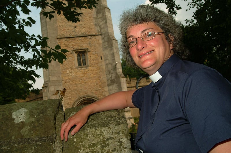 Rev Sarah Clark is to be the Dean of Worksop, pictured in 2006 at St John's church.