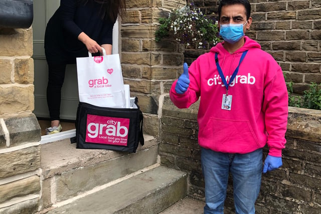 The 'City Grab’ delivery service has been a runaway success for City Taxis after it was embraced by hundreds of shuttered food and drink companies seeking an outlet for goods, underemployed drivers needing work and residents keen to support the local economy. 
Thousands have downloaded the app, which is a rival to Deliveroo and Uber Eats.
Customers pay the cost of the taxi fare on top of the food bill. City Taxis takes a cut from both.