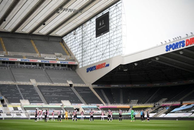 Newcastle United are usually roared on by over 50,000 fans - but for now they'll have to deal with hundreds, rather than thousands, of spectators in attendance.