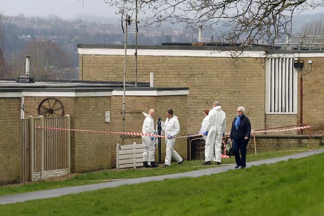 A woman died in a fire in Grindlow Close, Heeley, this morning (Pic: Steve Ellis)