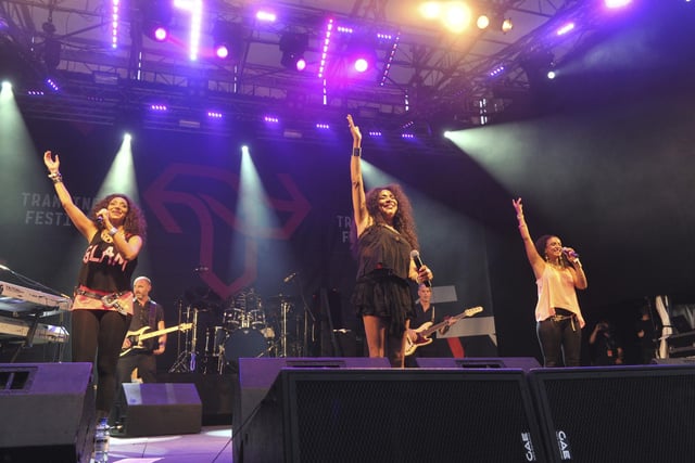 Disco legends Sister Sledge play the Main Stage at Tramlines on Devonshire Green,  July 26, 2014