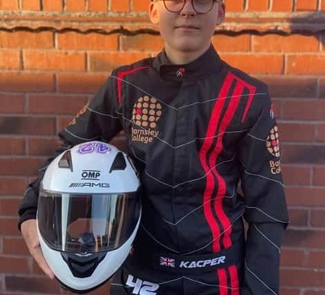 Public Service student Kasper Dziobiak is gearing up to achieve his dreams of competing at the highest level in racing after securing sponsorship from Barnsley College.