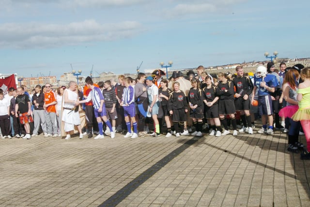 It's the Hartlepool College of Further Education charity run in 2008 and lots of people ran for Sport Relief. Did you?