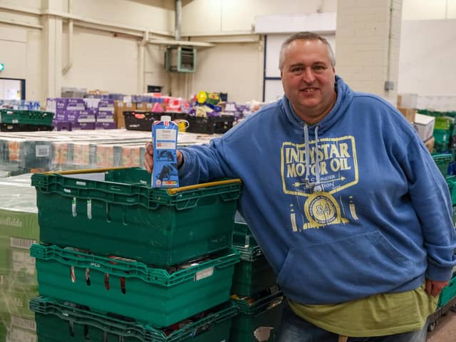 S6 Foodbank in HillsboroughManager Chris Hardy