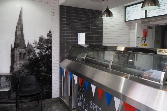 Estate agent Ernest Wilson, which is marketing the currently closed chippy for £35,000, describes it as a "fabulous opportunity to acquire this beautifully presented and immaculately fitted and equipped fish and chips takeaway".