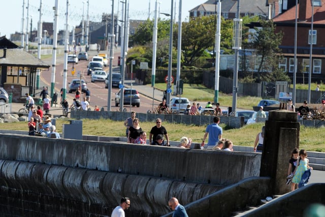 Seaburn has seen crowds for the second day due to hot weather.